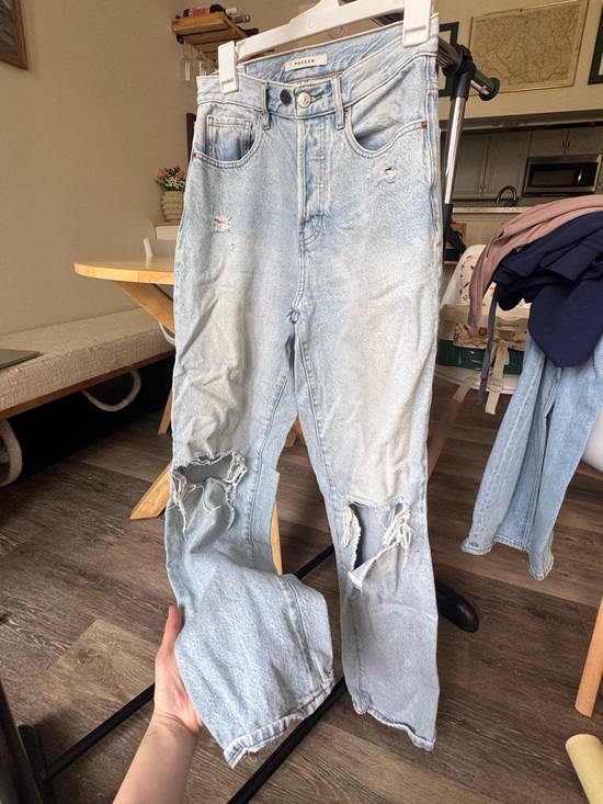 PacSun Denim - PacSun Light Wash Distressed Straight Leg Jeans